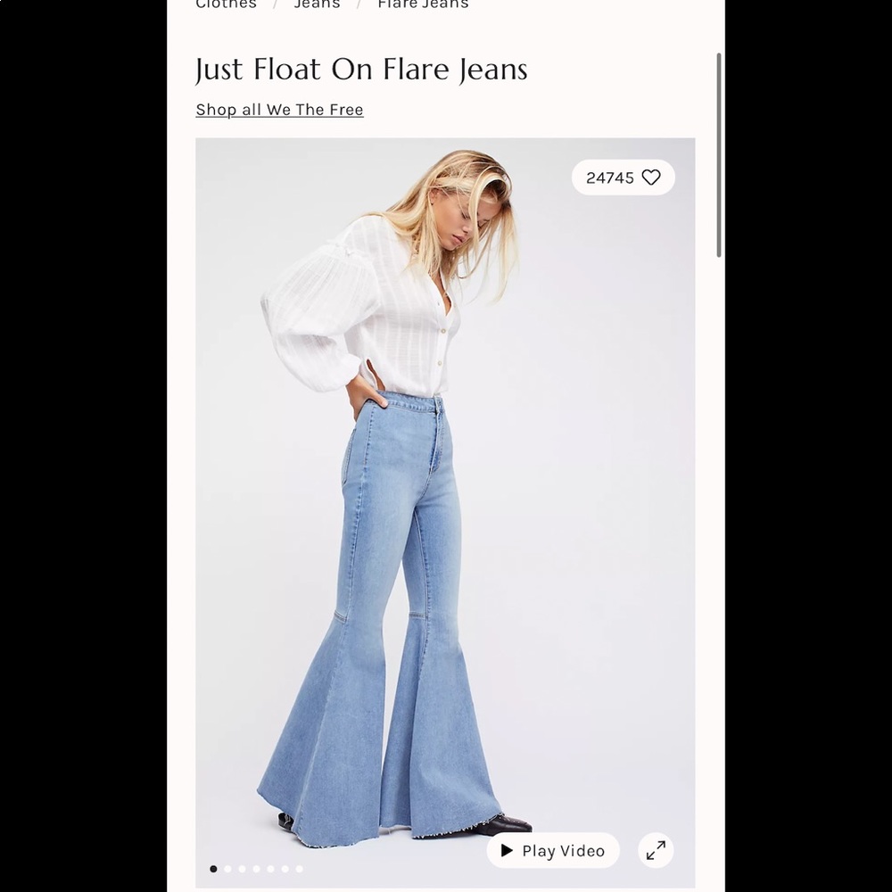 Just Float on Flare Jean from Free People